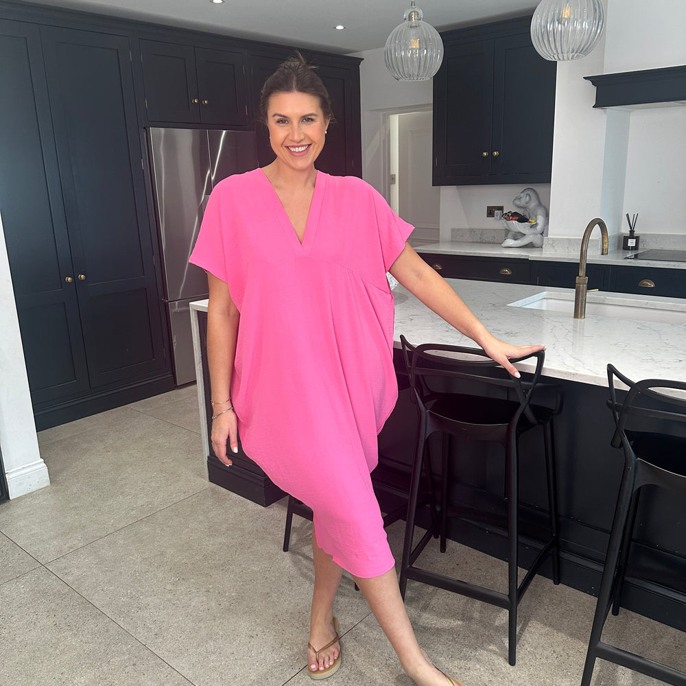 Faith V Neck Dress - Blush Boutique Essex