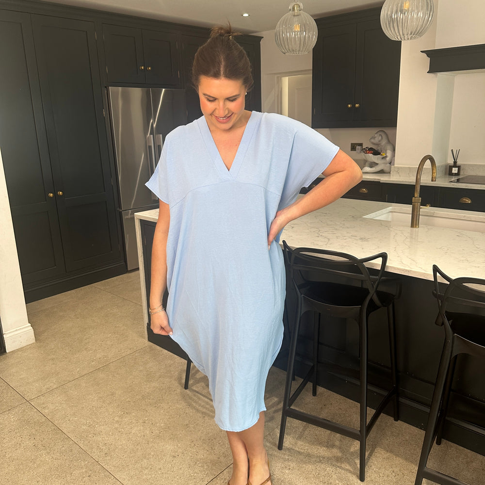 Faith V Neck Dress - Blush Boutique Essex