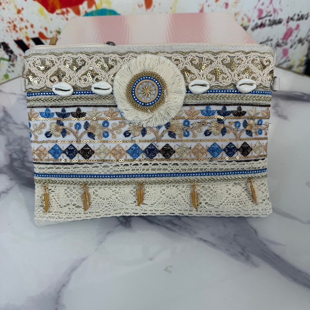Hessian Clutch Bags - Blush Boutique Essex