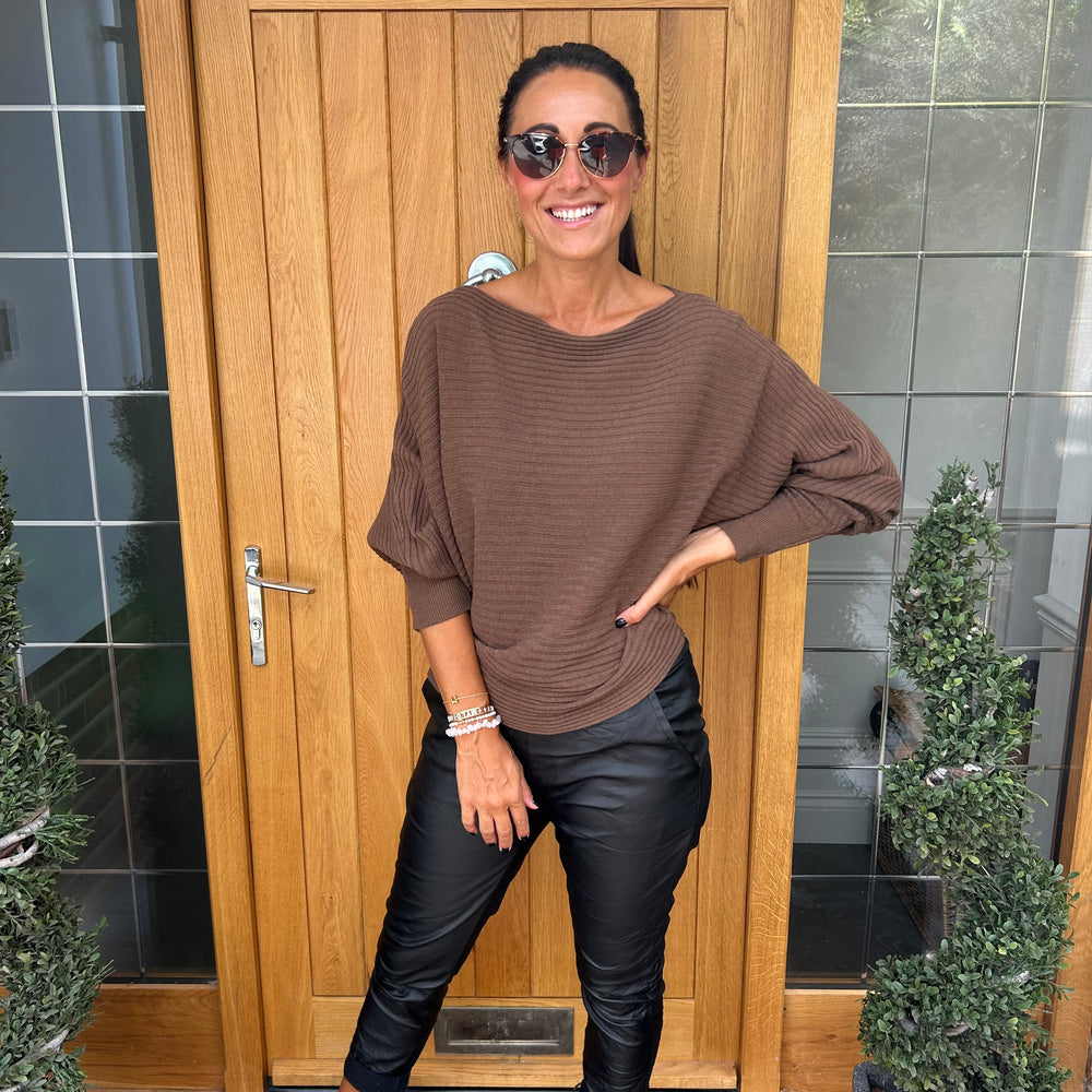 Sammie Ribbed Jumper - Blush Boutique Essex