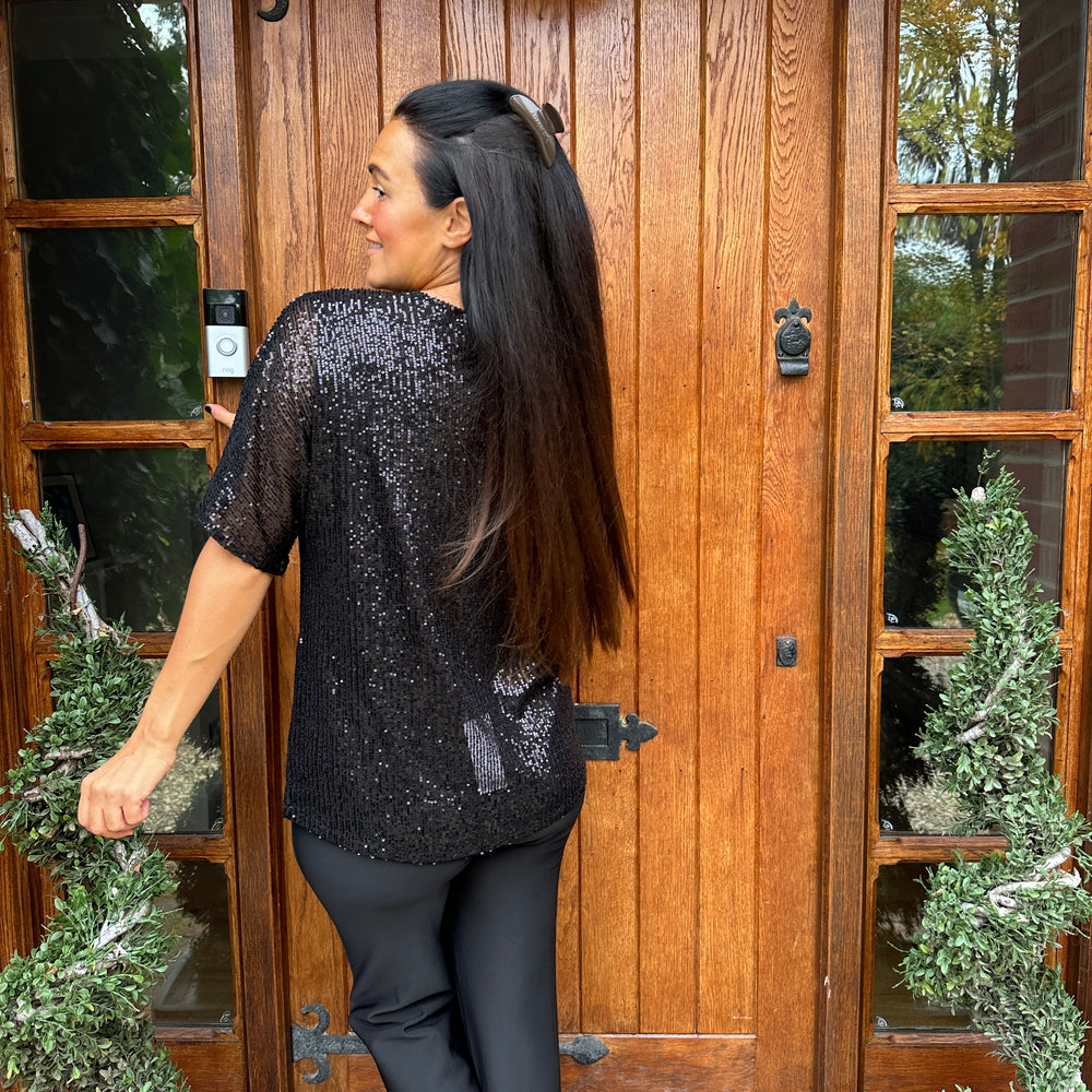 Noel Sequin Top - Blush Boutique Essex