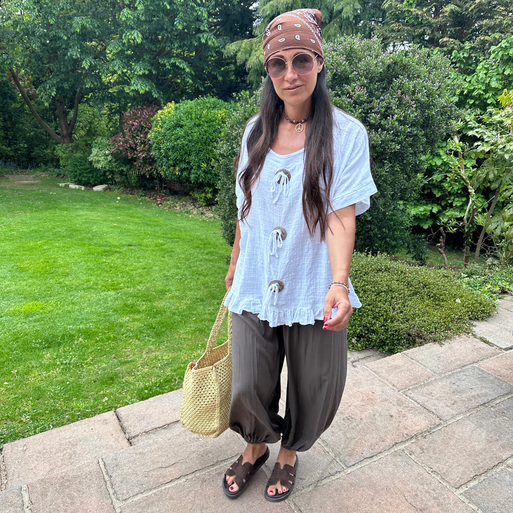 Lexie Button Top - Blush Boutique Essex