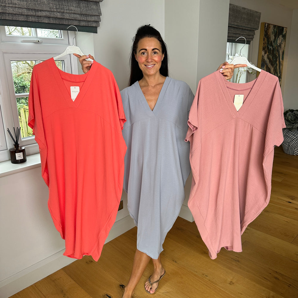 Faith V Neck Dress - Blush Boutique Essex