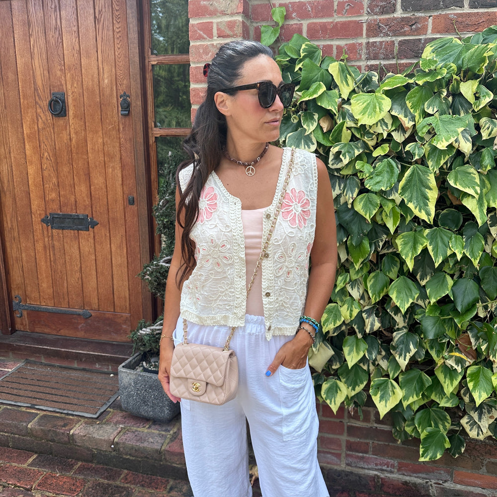 Daisy crochet waistcoat