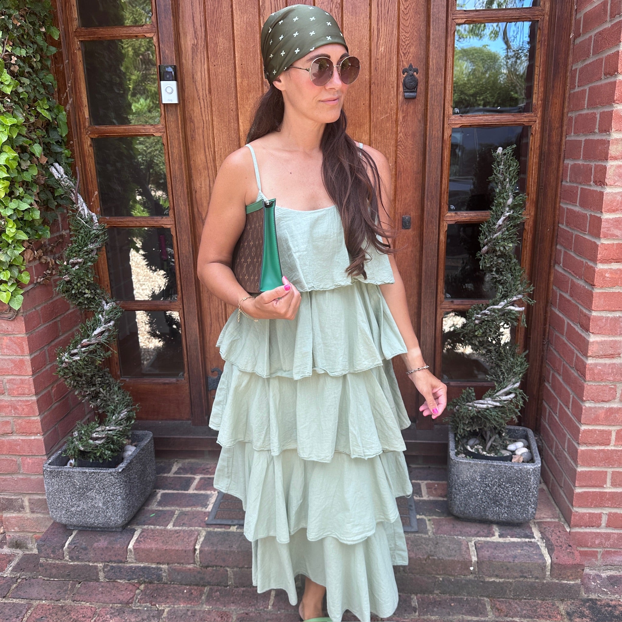 Violet Ruffle Dress