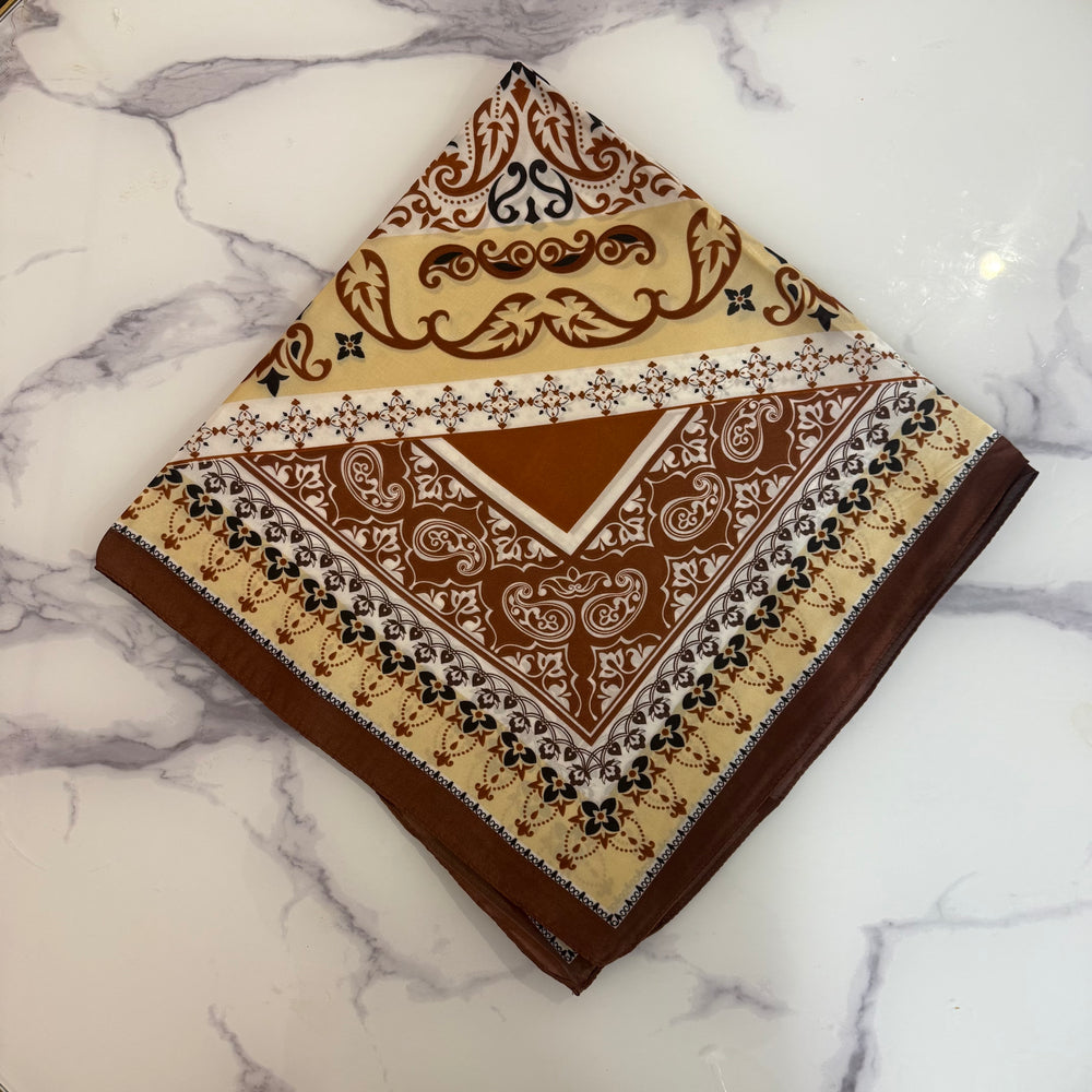 Paisley satin neck scarf - Blush Boutique Essex