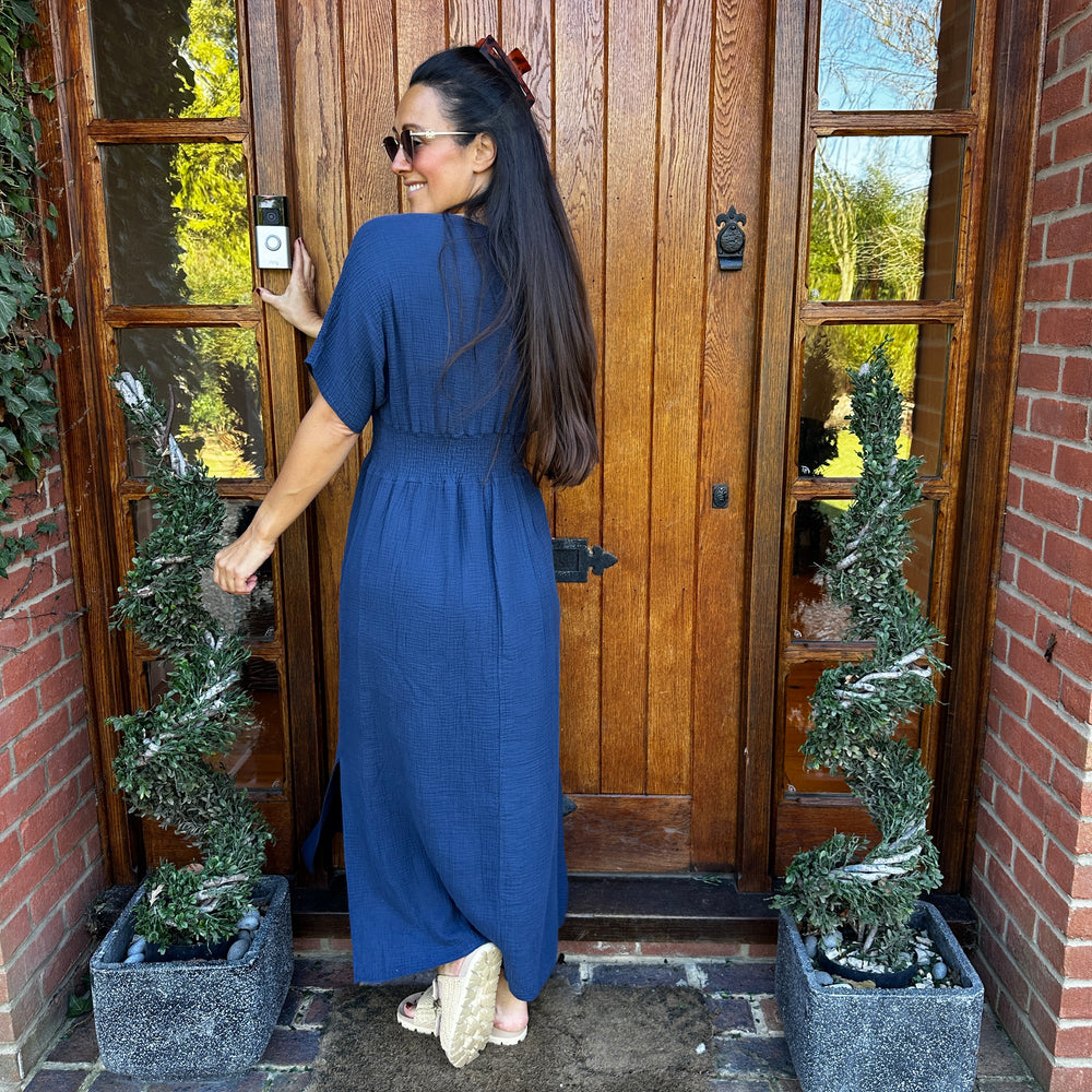 Chloe Cotton Cheesecloth Dress - Blush Boutique Essex