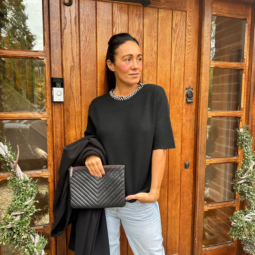 Wyn Diamanté Knit - Blush Boutique Essex