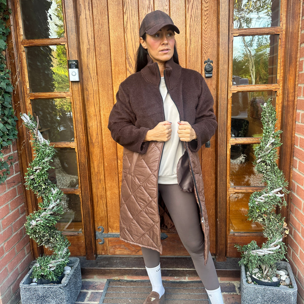 Jude Quilted Coat - Blush Boutique Essex