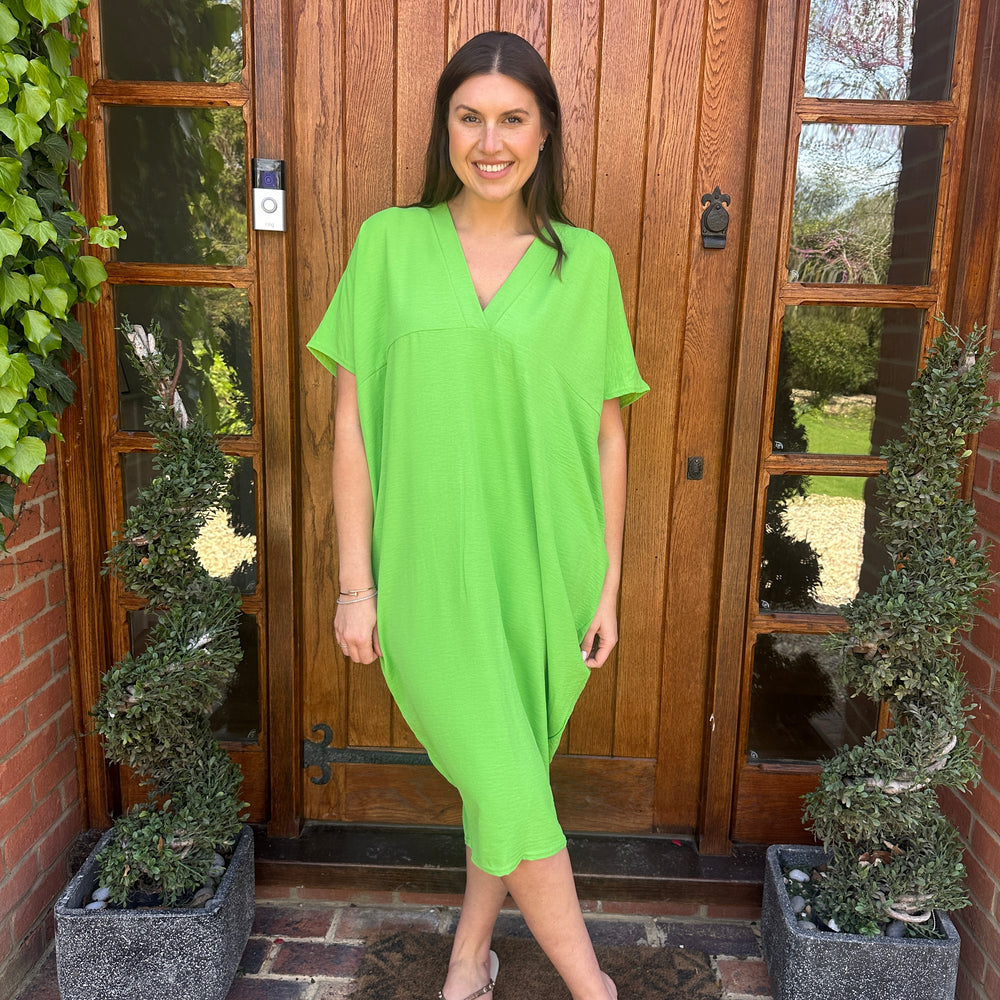 Faith V Neck Dress - Blush Boutique Essex