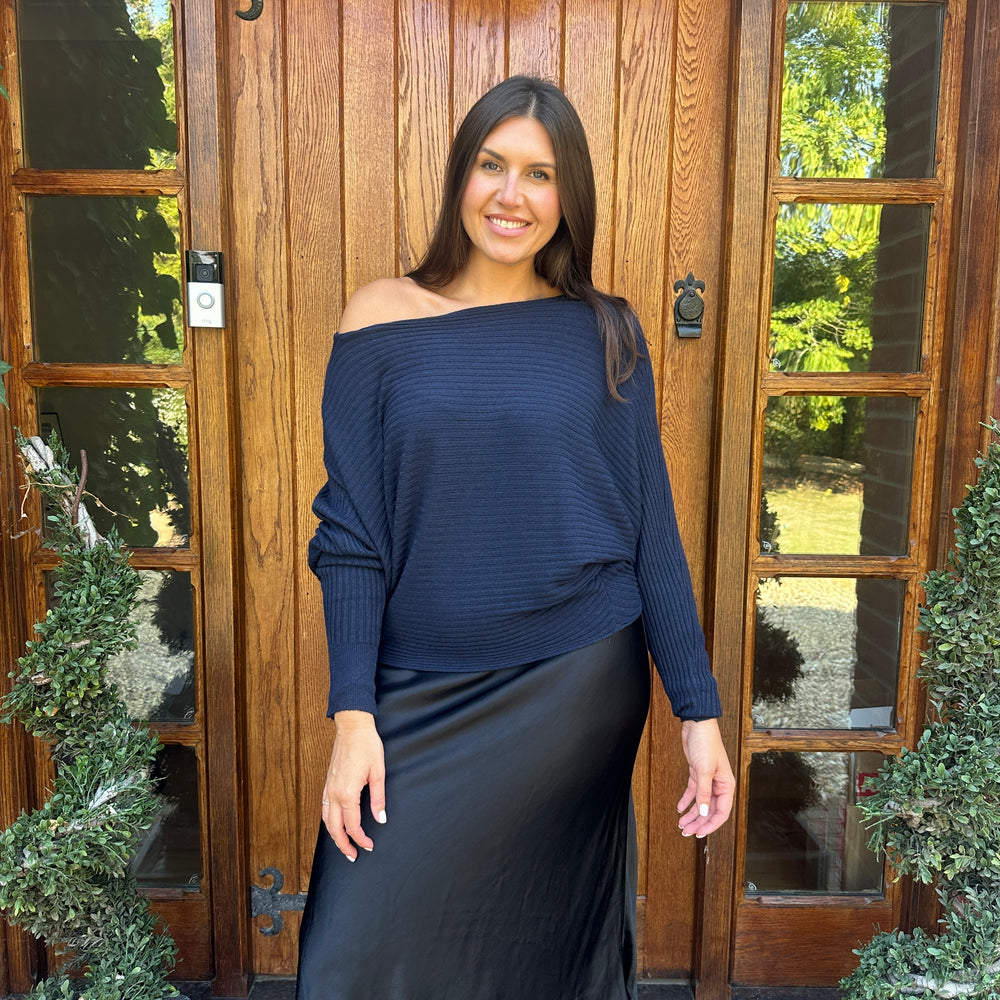 Sammie Ribbed Jumper - Blush Boutique Essex