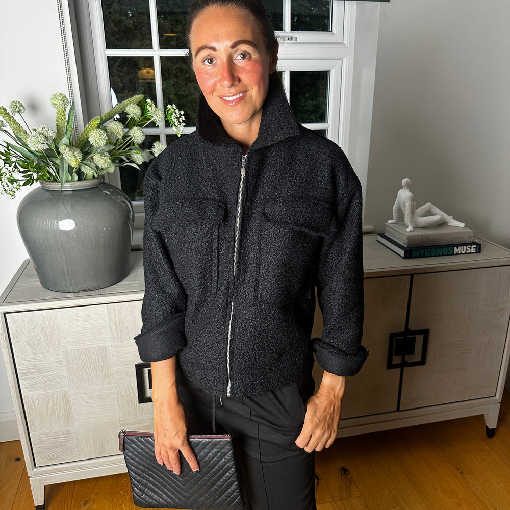 Bobbi Boucle Jacket - Blush Boutique Essex