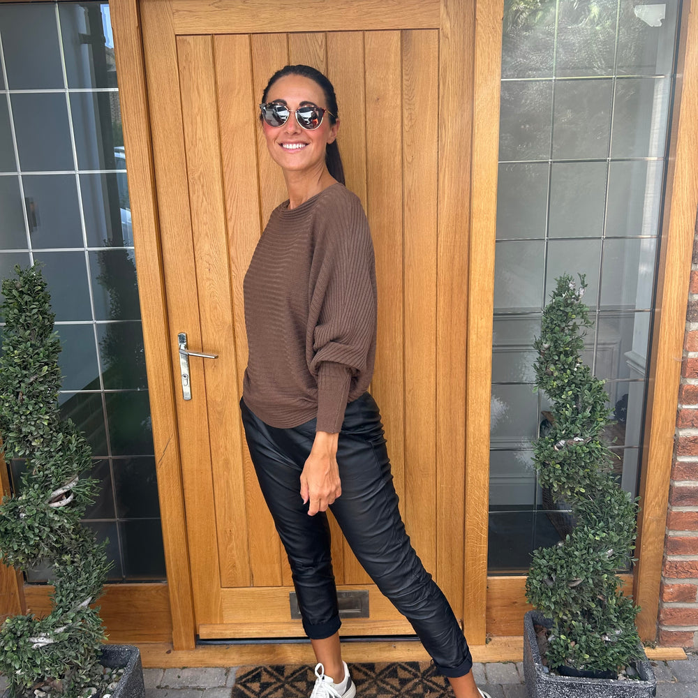 Sammie Ribbed Jumper - Blush Boutique Essex