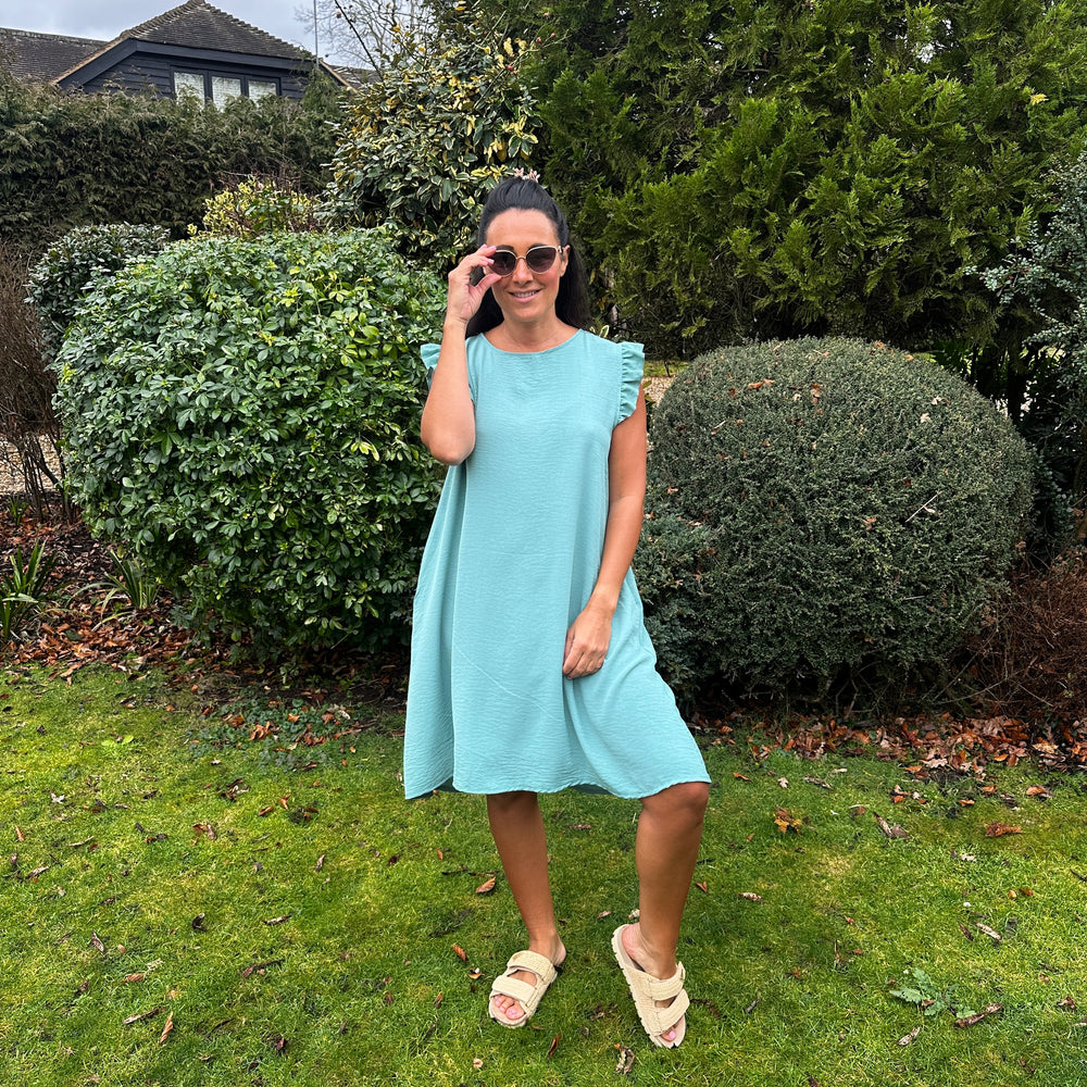Bertie Button Dress - Blush Boutique Essex