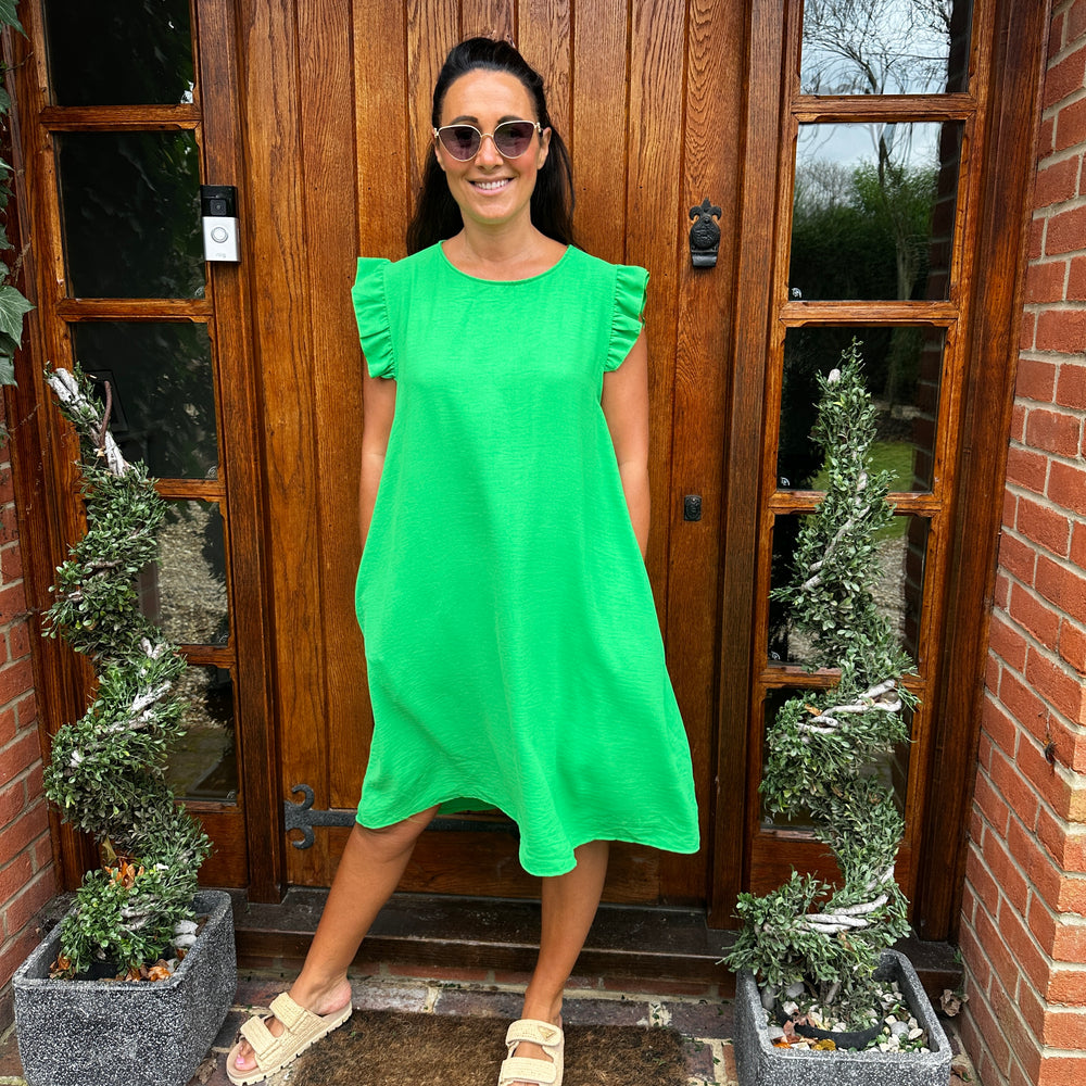 Bertie Button Dress - Blush Boutique Essex