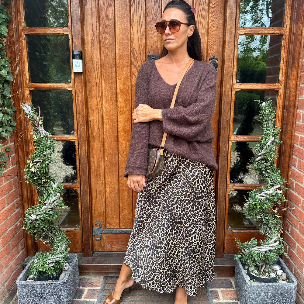 Tali Leopard Skirt