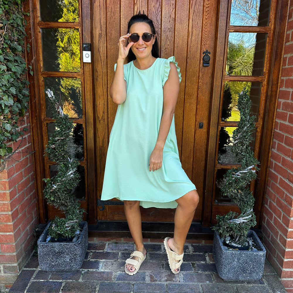 Bertie Button Dress - Blush Boutique Essex