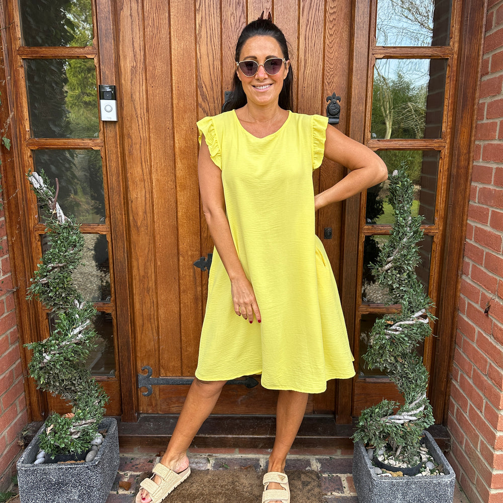 Bertie Button Dress - Blush Boutique Essex