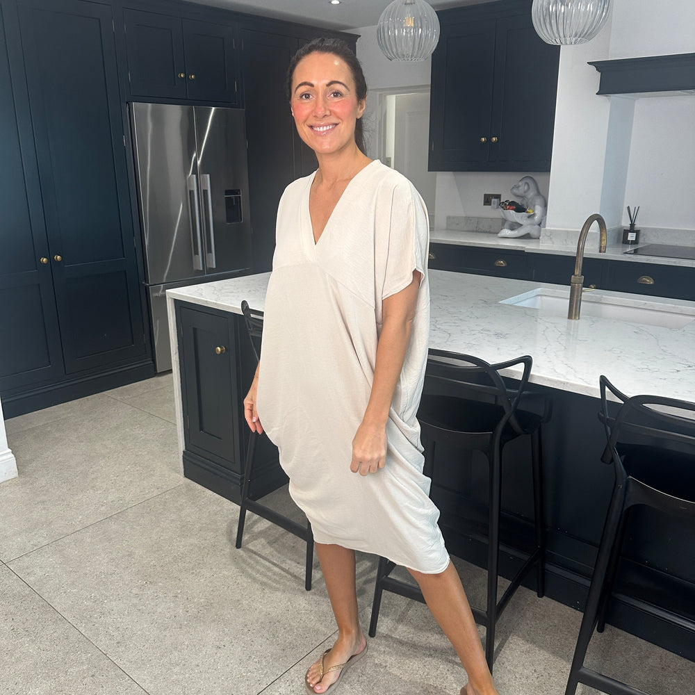 Faith V Neck Dress - Blush Boutique Essex