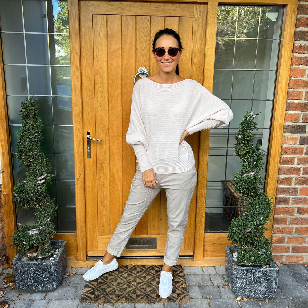 Sammie Ribbed Jumper - Blush Boutique Essex