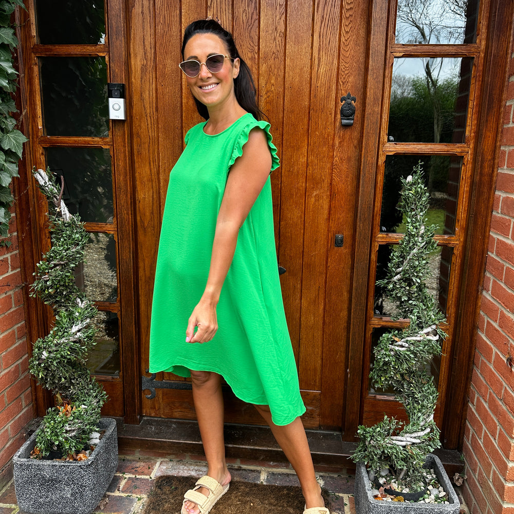 Bertie Button Dress - Blush Boutique Essex