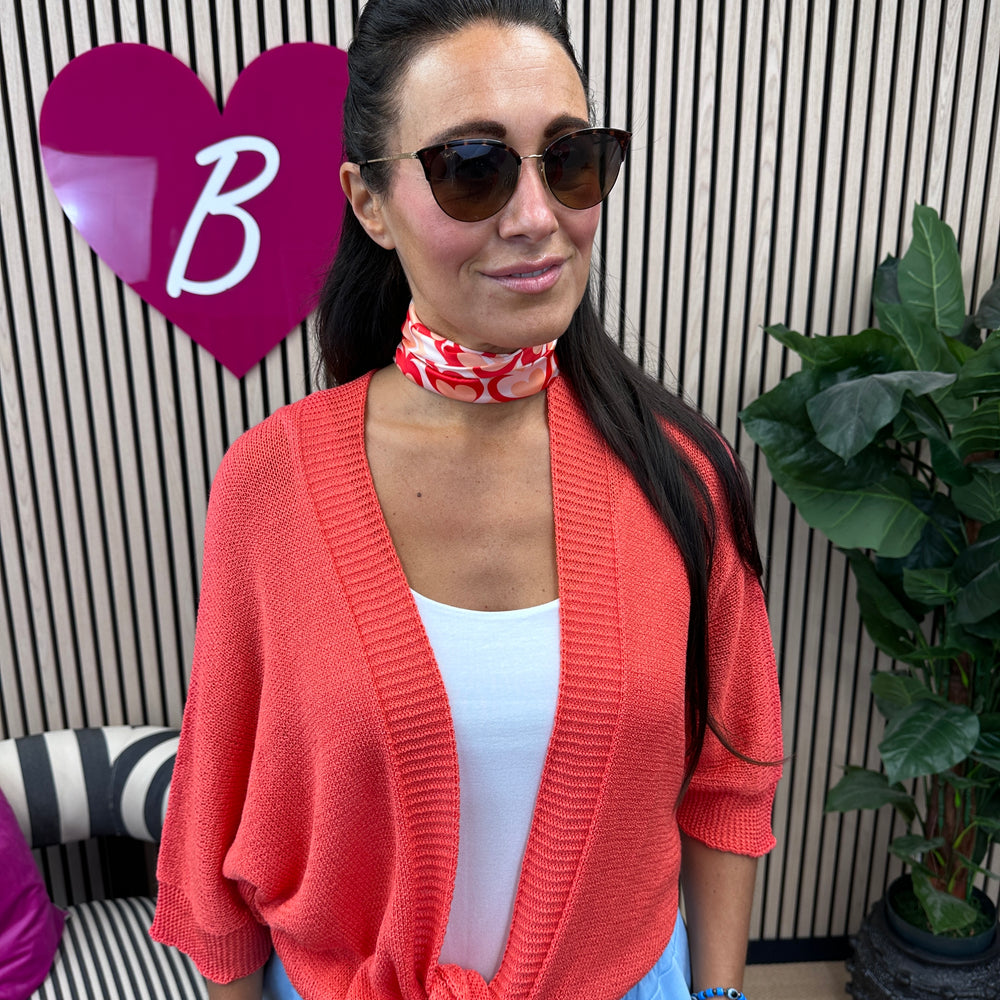 Taya Tie Cardigan - Blush Boutique Essex