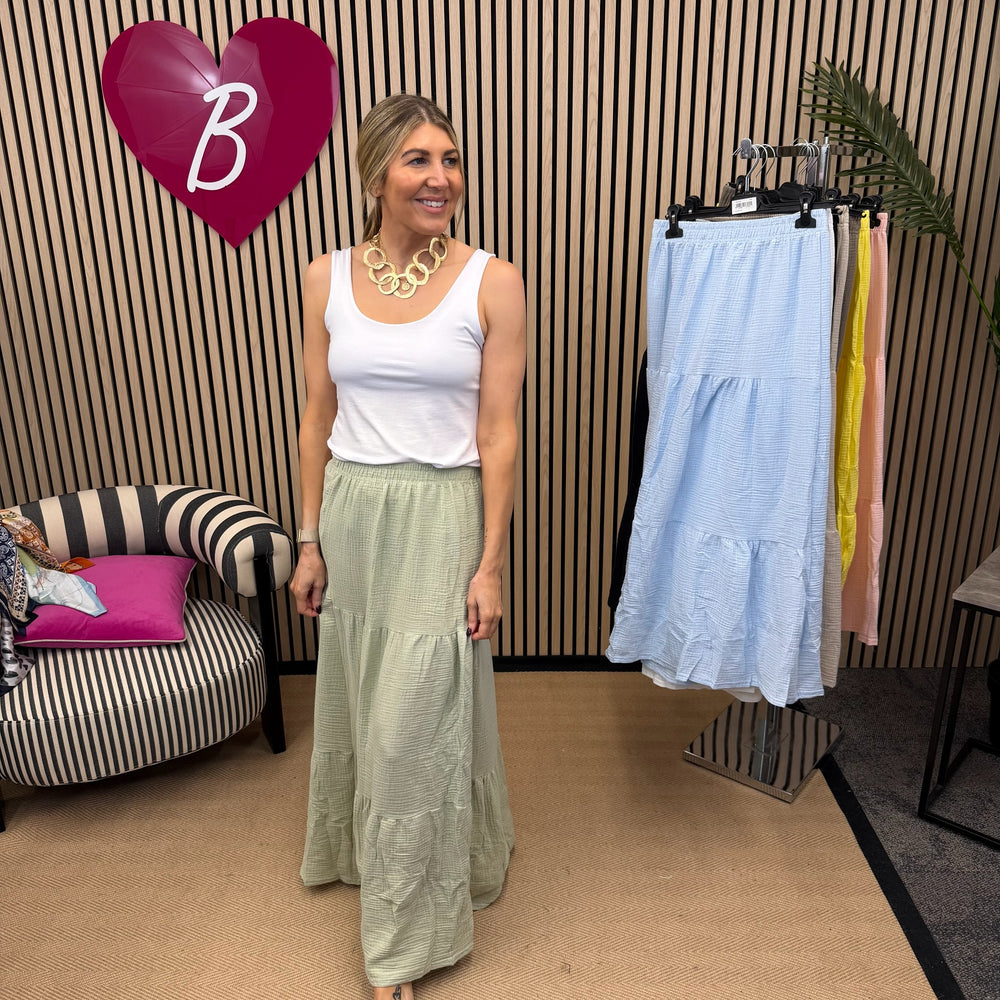 Francis Tiered skirt - Blush Boutique Essex