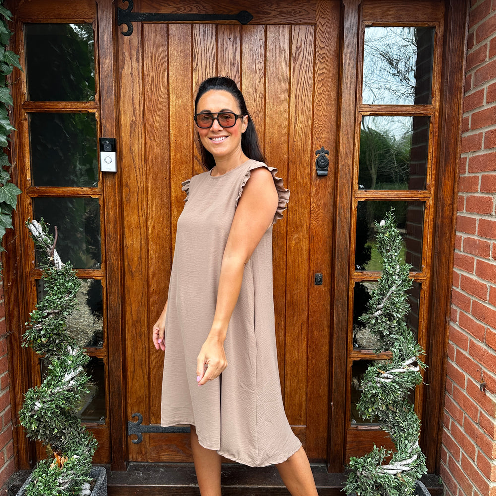 Bertie Button Dress - Blush Boutique Essex