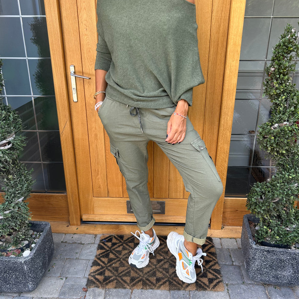 Carli Cargo Magic Trousers - Blush Boutique Essex