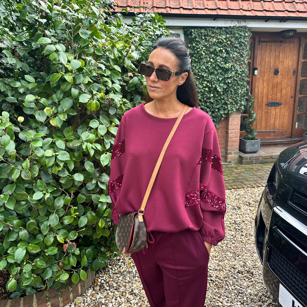 Preston Sequin Sweatshirt - Blush Boutique Essex