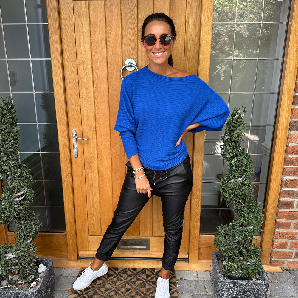 Sammie Ribbed Jumper - Blush Boutique Essex