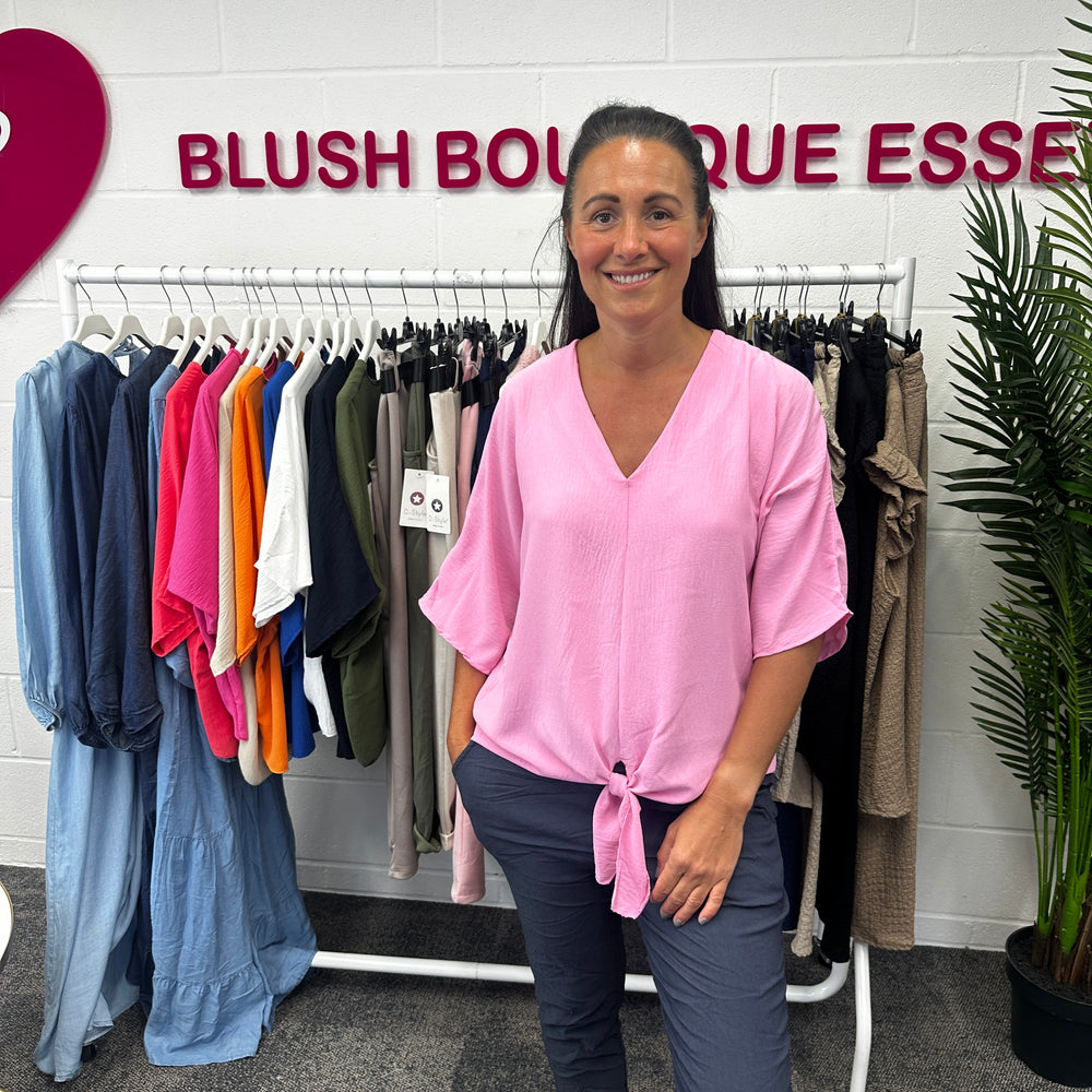 Chantelle Tie Top - Blush Boutique Essex