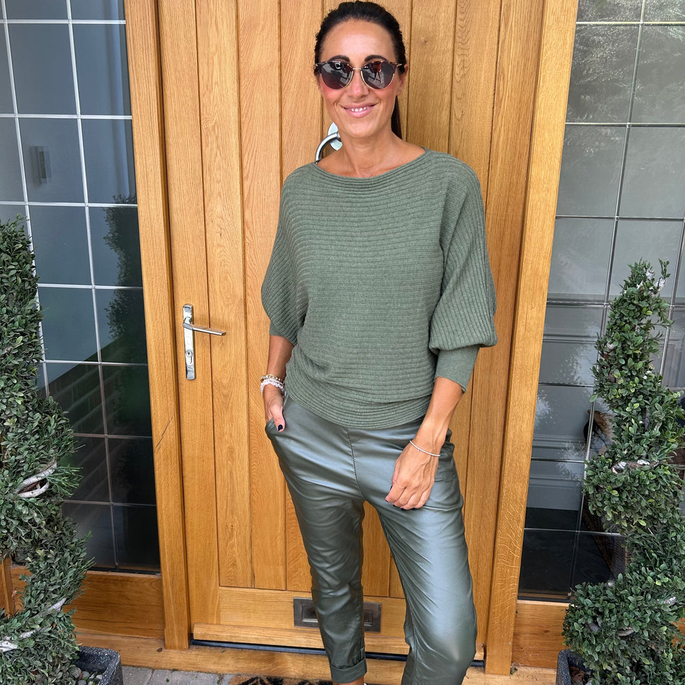 Sammie Ribbed Jumper - Blush Boutique Essex