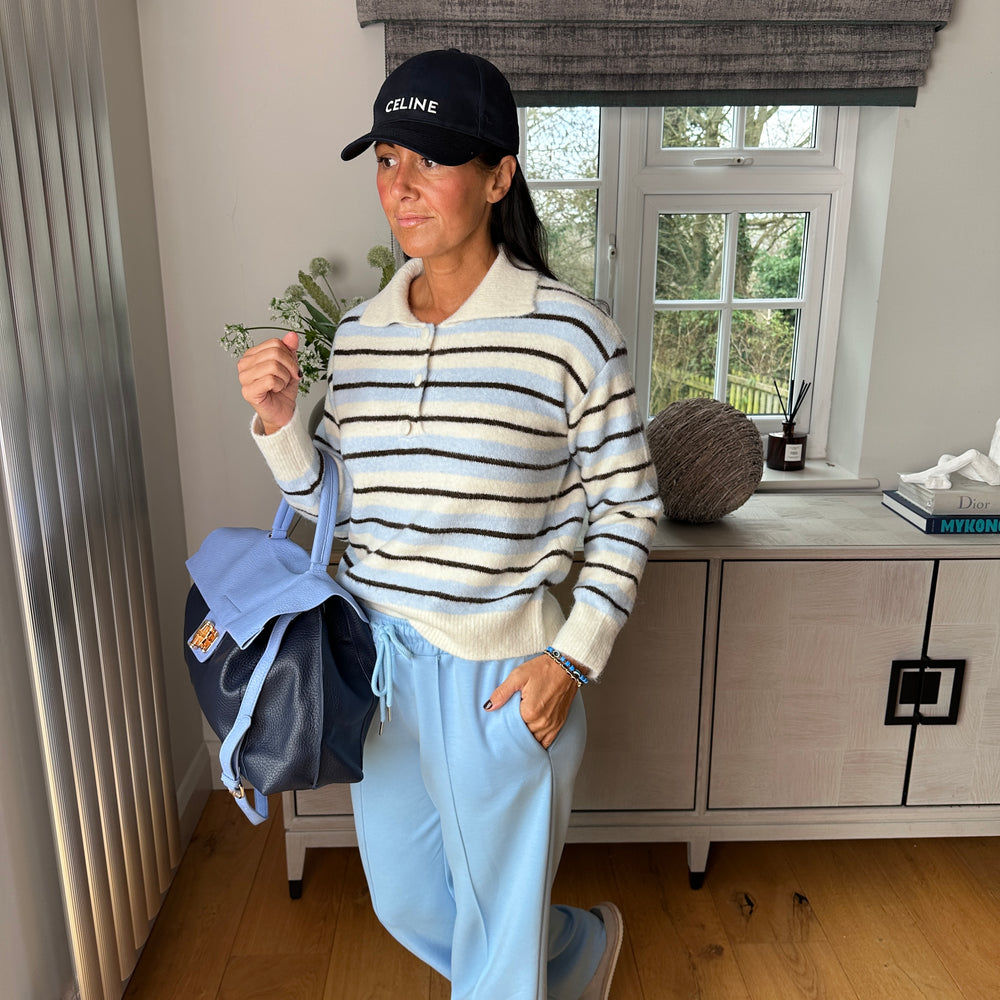 Dina Knit Polo - Blush Boutique Essex