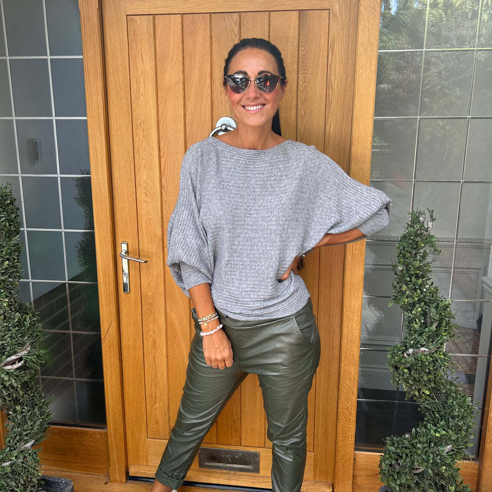 Sammie Ribbed Jumper - Blush Boutique Essex