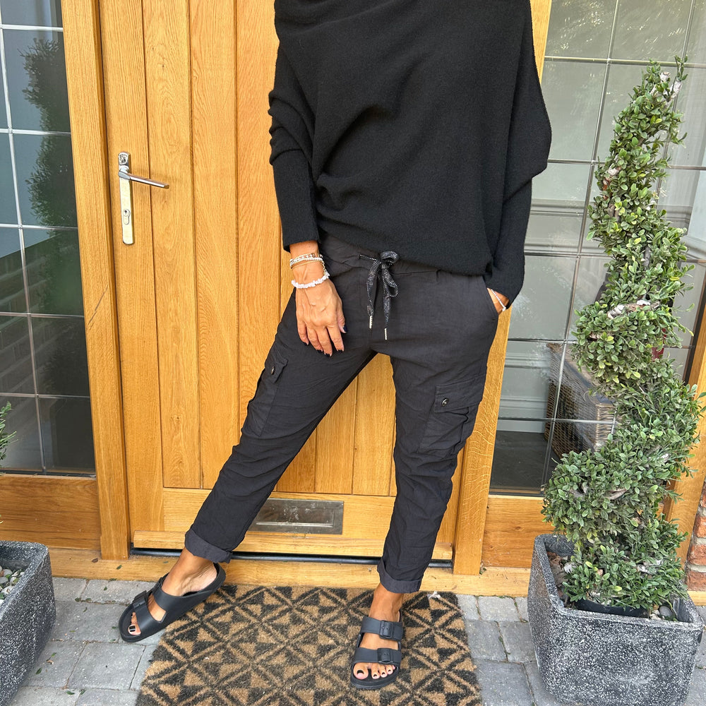 Carli Cargo Magic Trousers - Blush Boutique Essex