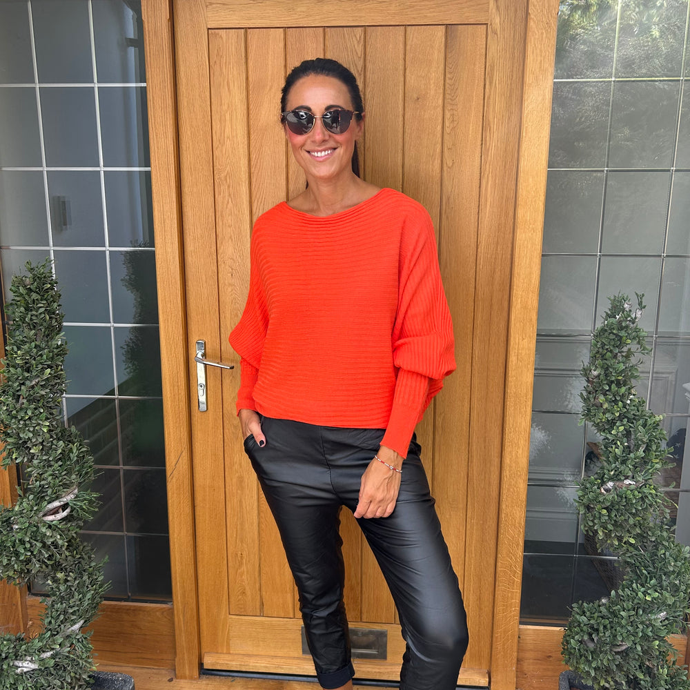 Sammie Ribbed Jumper - Blush Boutique Essex