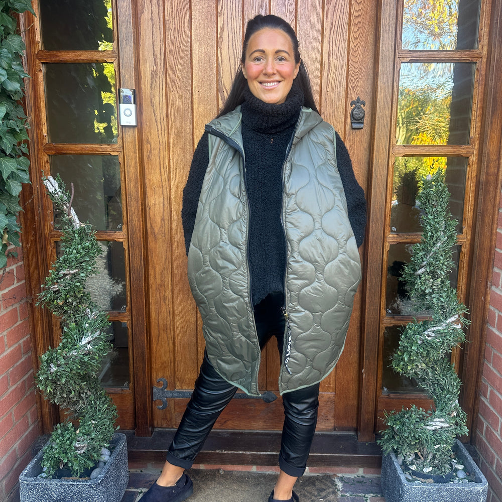 Love Quilted Body Warmer - Blush Boutique Essex