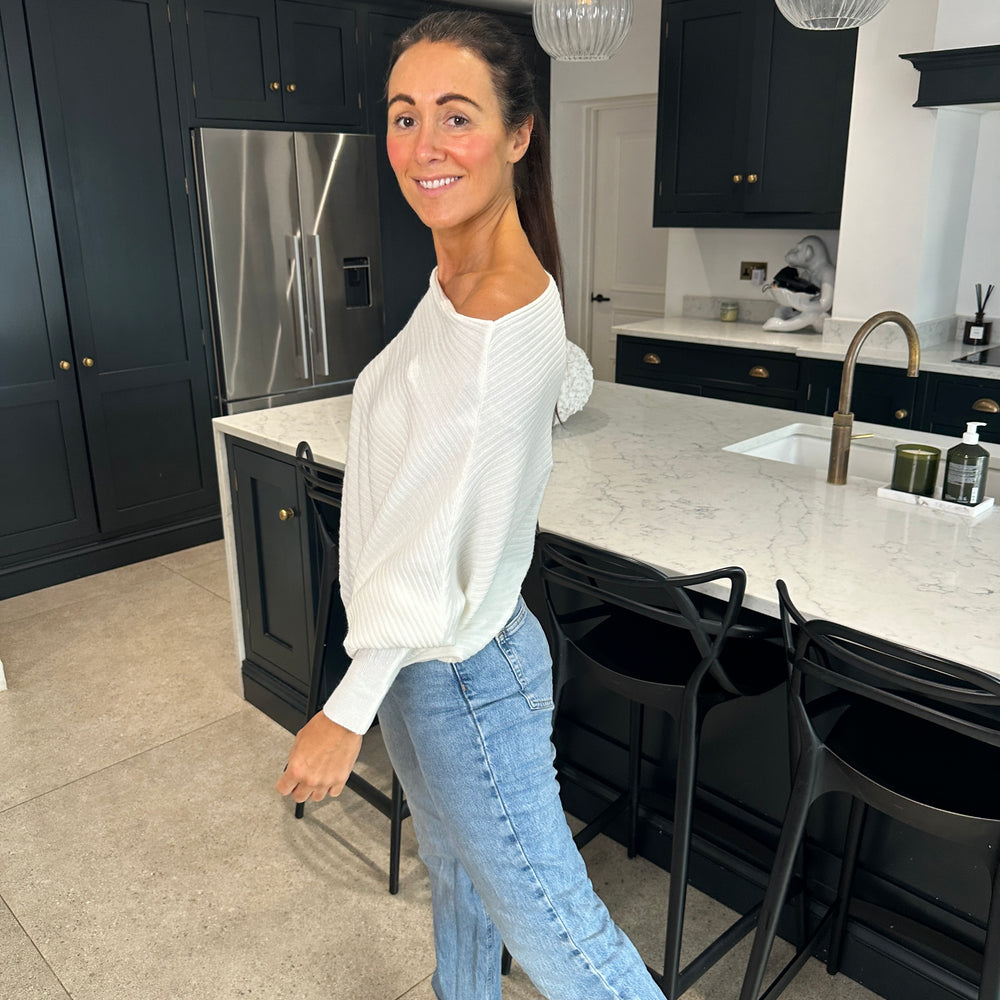 Sammie Ribbed Jumper - Blush Boutique Essex