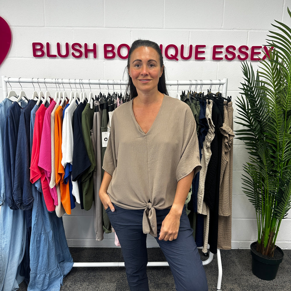 Chantelle Tie Top - Blush Boutique Essex
