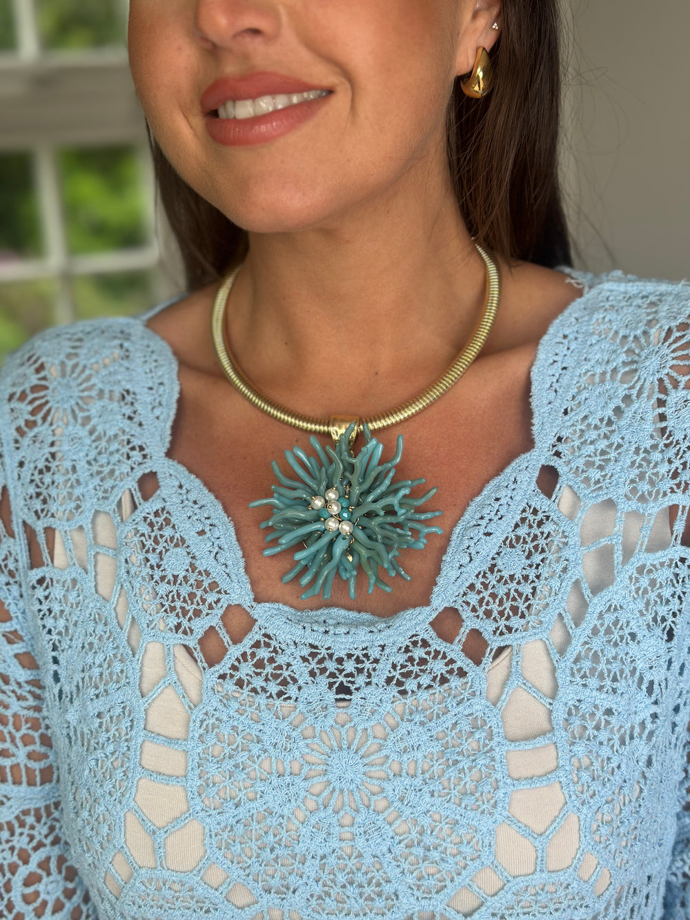 Coral Necklace - Blush Boutique Essex