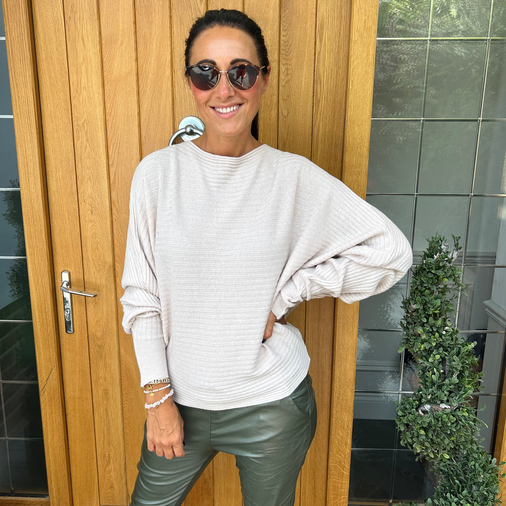 Sammie Ribbed Jumper - Blush Boutique Essex