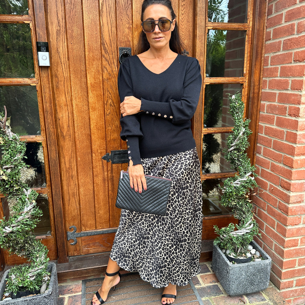 Tali Leopard Skirt
