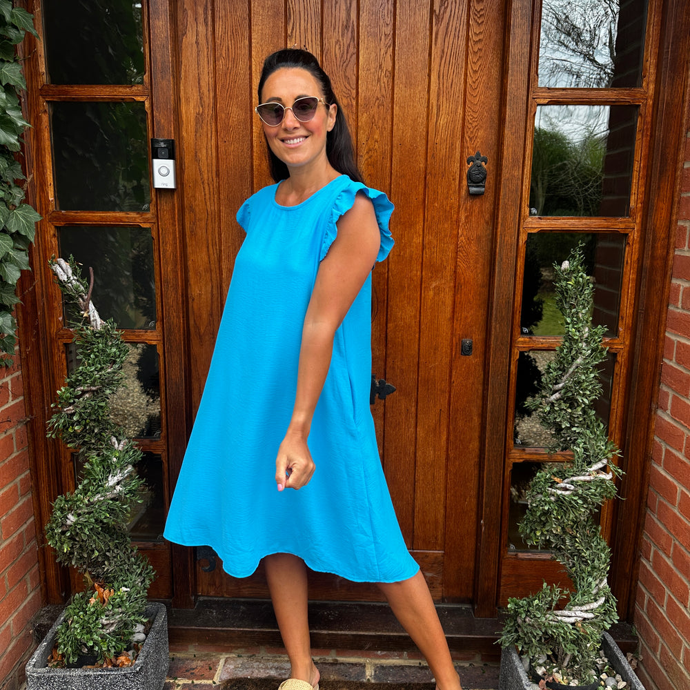 Bertie Button Dress - Blush Boutique Essex