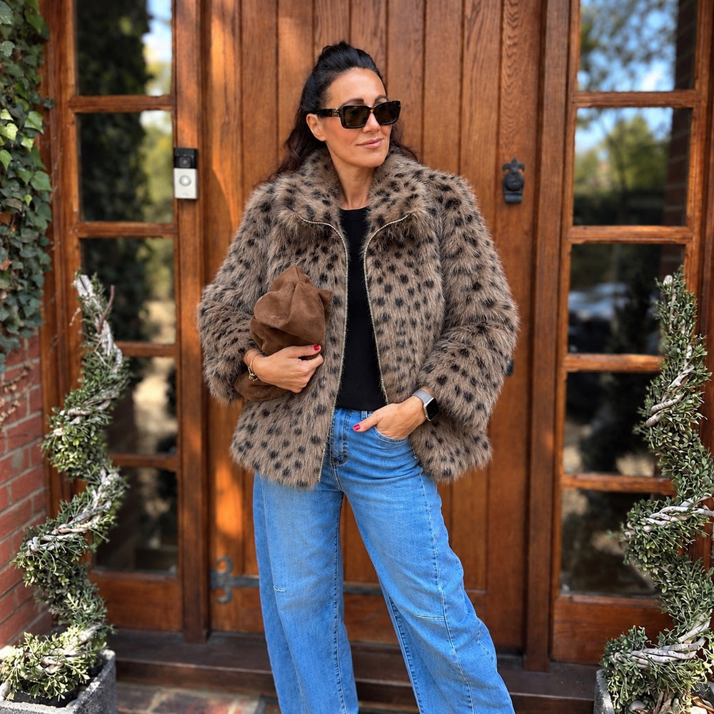 Sadie Faux Fur Jacket - Blush Boutique Essex