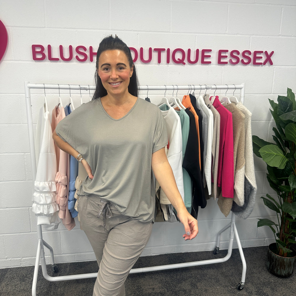 Jamie Jersey T Shirt - Blush Boutique Essex