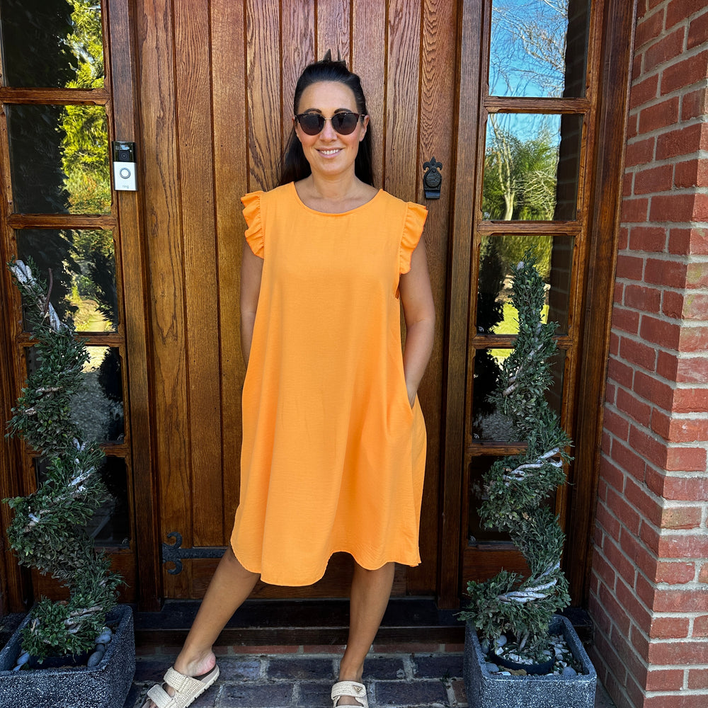 Bertie Button Dress - Blush Boutique Essex