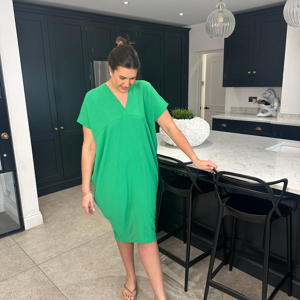 Faith V Neck Dress - Blush Boutique Essex