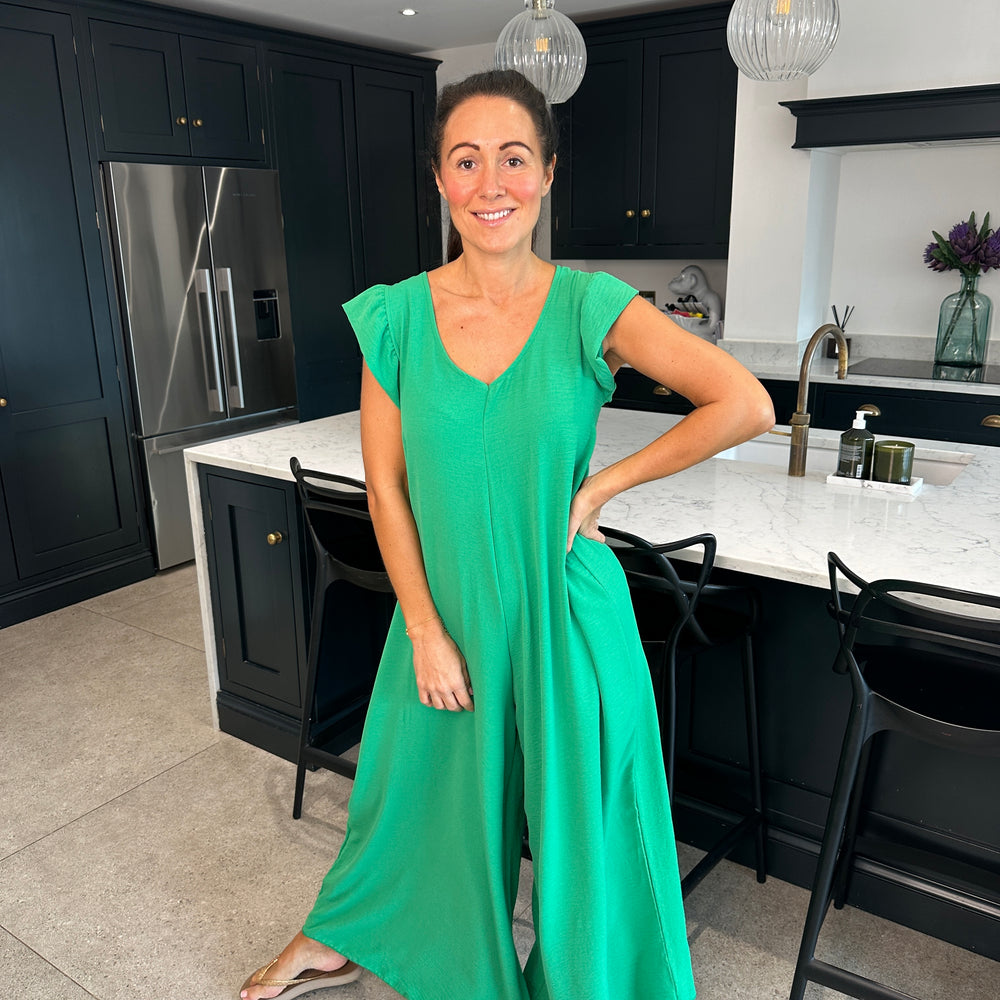 Blair Ruffle Jumpsuit - Blush Boutique Essex