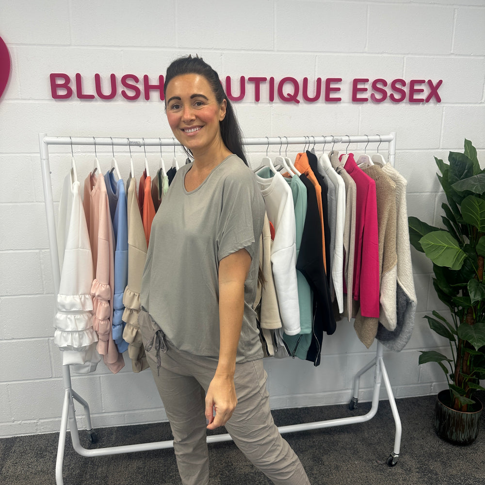 Jamie Jersey T Shirt - Blush Boutique Essex